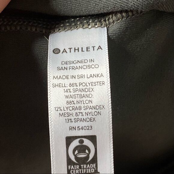 Athleta | All Over Gleam Tight Faux Grey Leather - Picture 4 of 7